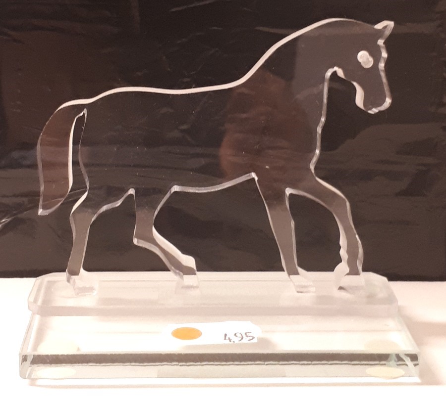 GLU-PA02 Plexiglas Paard LAATSTE OP=OP!!
